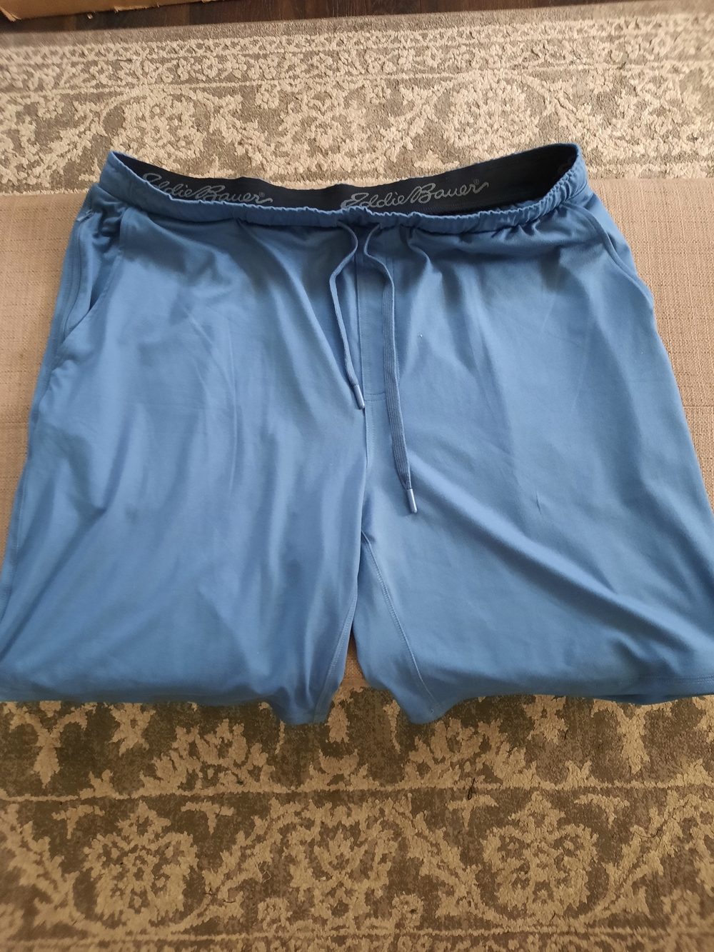 Eddie Bauer Light Blue Athletic Drawstring Shorts